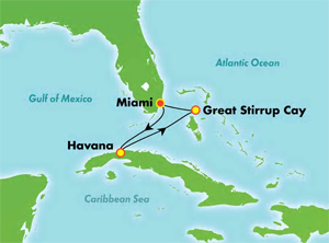 Cuba Cruise Map