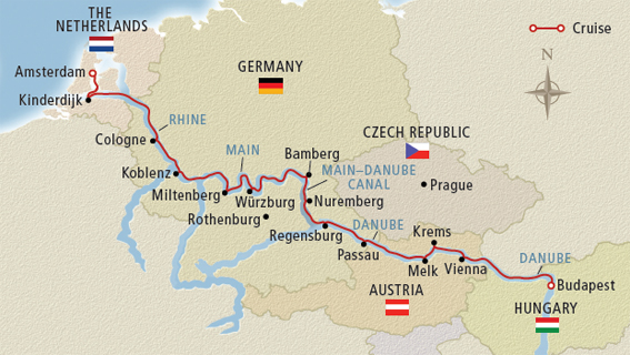 Viking European Tour Map