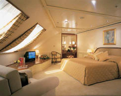 The Royal Suite aboard the Silver Shadow and Silver Whisper